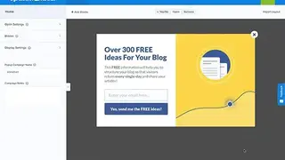 Popup Builder screenshot