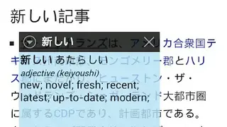 Popup Japanese Dictionary screenshot