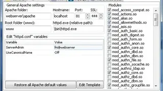 Portable Webserver screenshot