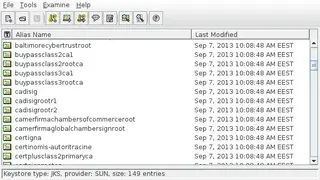 Portecle screenshot
