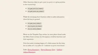 Post Index Helpers screenshot