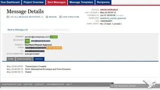 PostageApp screenshot