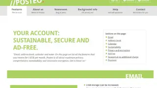 Posteo screenshot
