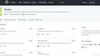 Posteo screenshot