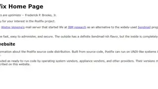Postfix Mail Server screenshot