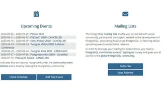PostgreSQL screenshot