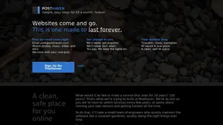 Posthaven screenshot