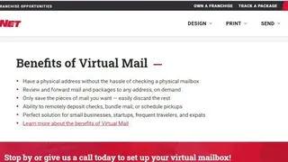 PostNet Virtual Mail screenshot