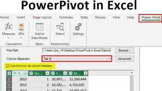 Power Pivot screenshot