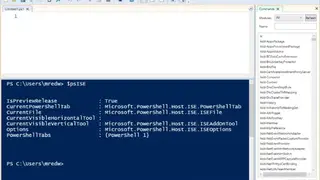 Powershell ISE screenshot