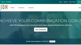 PR Newswire screenshot