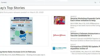 PR Newswire screenshot