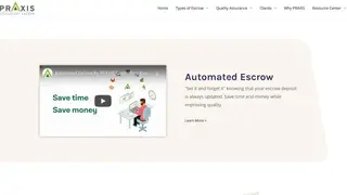 PRAXIS Technology Escrow screenshot