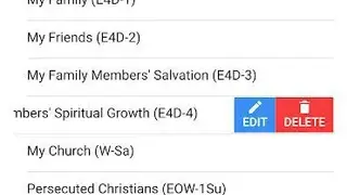 Pray Through Prayer List App screenshot