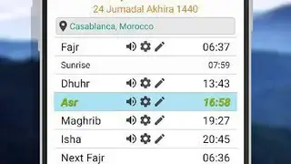 Prayer times: Qibla & Azan screenshot