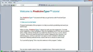 PredictiveTyper screenshot