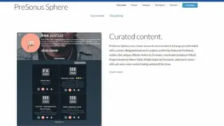 PreSonus Sphere screenshot