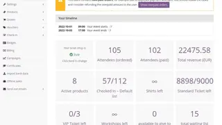 Pretix screenshot
