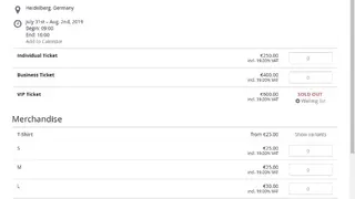 Pretix screenshot