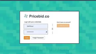 Pricebid screenshot