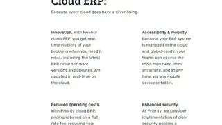 Priority Software Cloud ERP screenshot