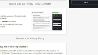 Privacy Policy Generator screenshot