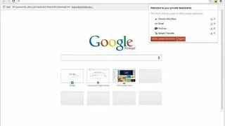 Private Bookmarks screenshot