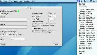 Private Internet Access screenshot