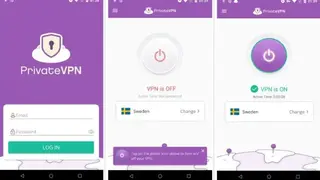 PrivateVPN screenshot