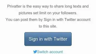 Privatter screenshot