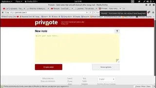 Privnote screenshot