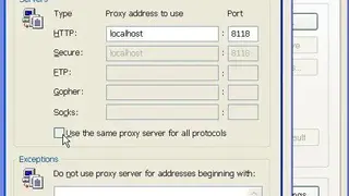 Privoxy screenshot