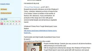 PRLog screenshot