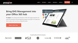Pro-Sapien EHS Software on Office 365 screenshot