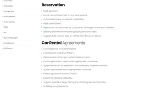 Proactive Car Rental System screenshot