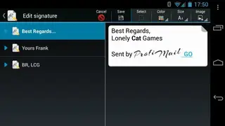 ProfiMail screenshot