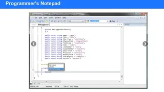 Programmer’s Notepad screenshot