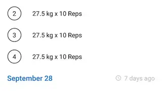 Progression Workout Tracker screenshot