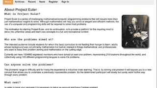 Project Euler screenshot