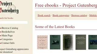 Project Gutenberg screenshot