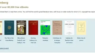Project Gutenberg screenshot
