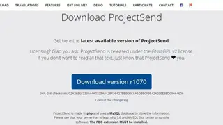 ProjectSend screenshot