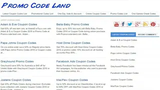 PromoCodeLand screenshot