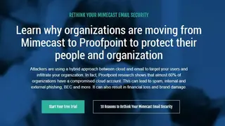 ProofPoint Archiving and Compliance screenshot