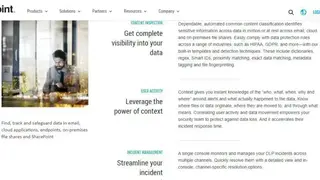 Proofpoint Information Protection screenshot