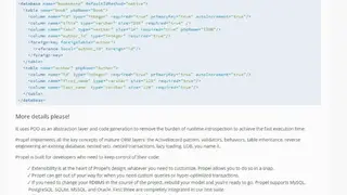 PropelORM screenshot