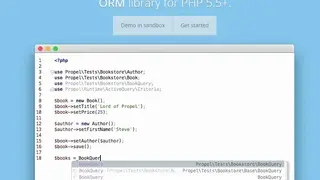 PropelORM screenshot
