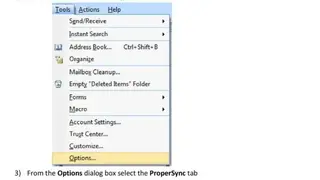 ProperSync for Microsoft Outlook screenshot