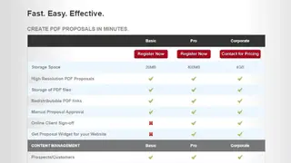 ProposalPad screenshot