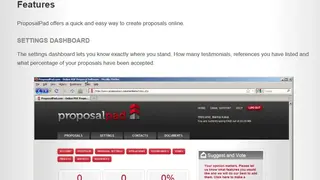 ProposalPad screenshot